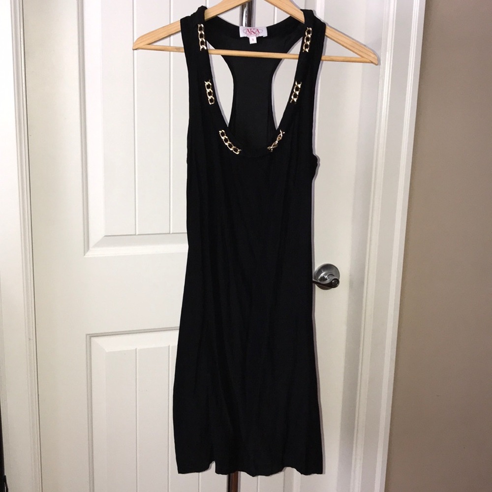 Chain racer back dress